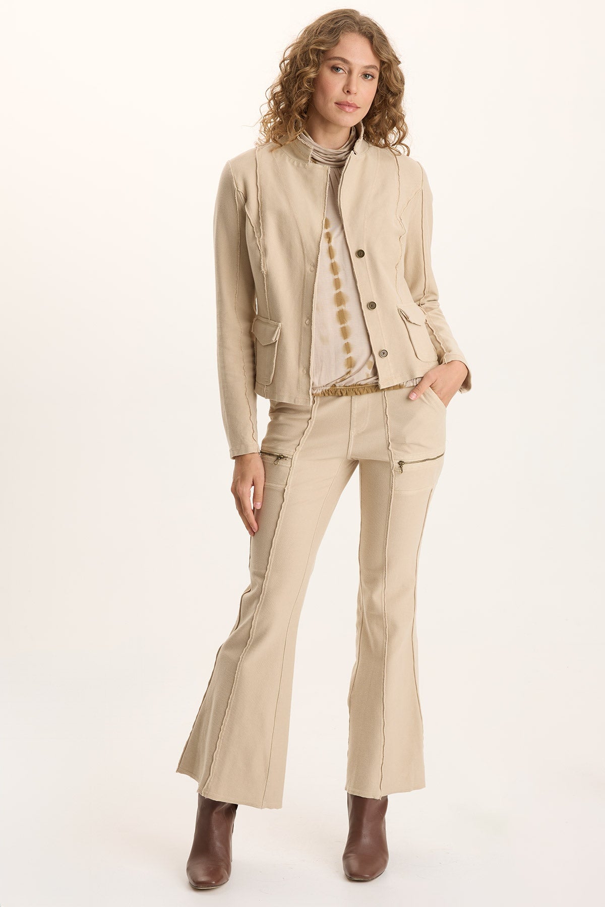Dunne Twill Knit Stretch Blazer