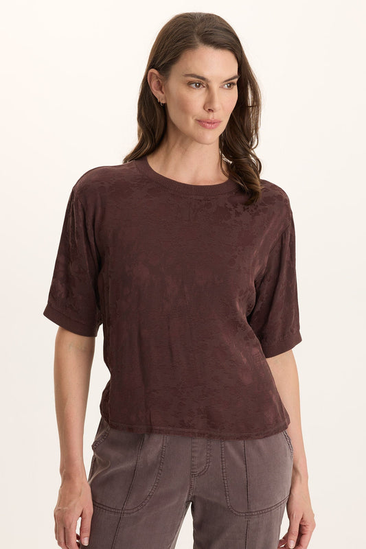 Chelan Textured Satin Casual Fit Top
