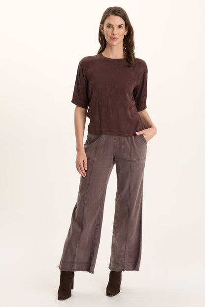 Chelan Textured Satin Casual Fit Top