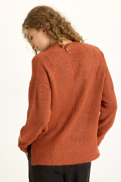Bronte Relaxed Fit V-Neck Knit Sweater