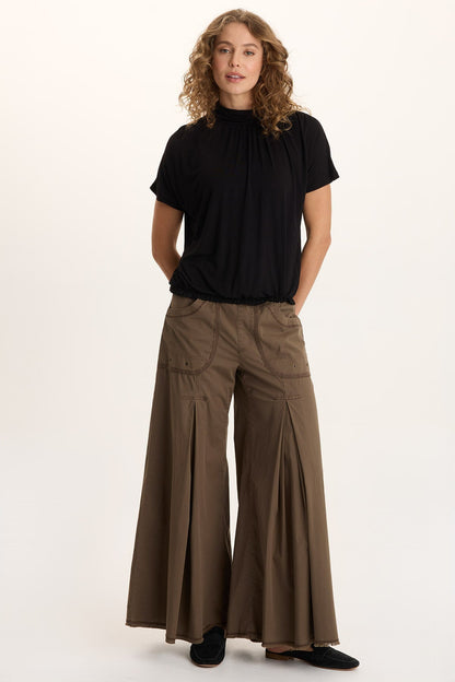 Nevins Soft Volume Wide Leg Drawstring Pant