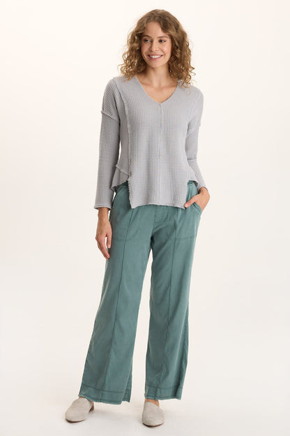 Orn Tencel Pull-On Wide-Leg Pant