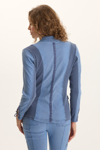 Kirklyn Textured Jacquard Novelty Stretch Blazer