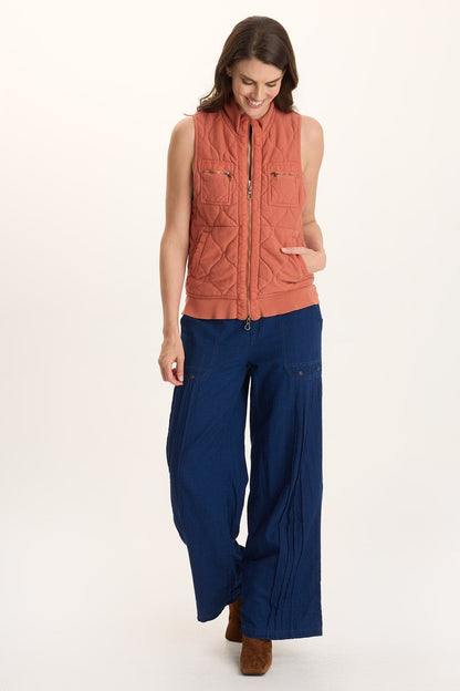 Aeric Quilted Zipper Pocket Vest