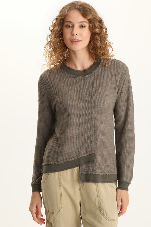 Alvis Thermal Asymmetrical Long-Sleeve Top