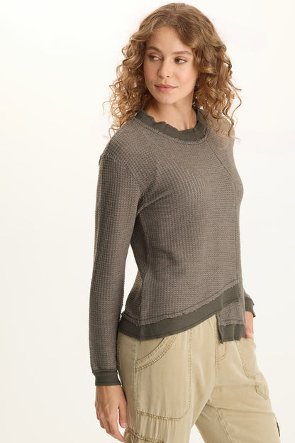 Alvis Thermal Asymmetrical Long-Sleeve Top