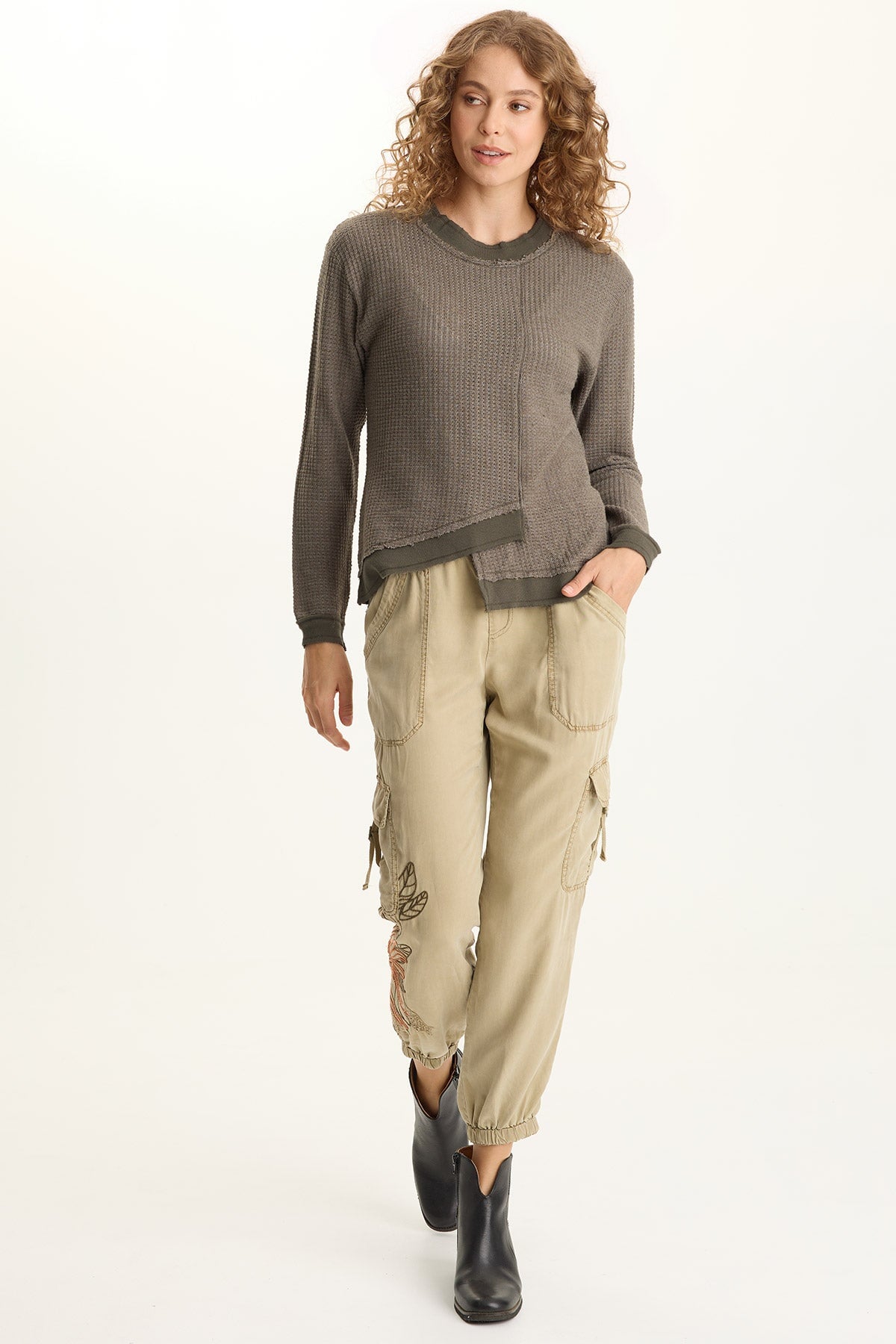 Alvis Thermal Asymmetrical Long-Sleeve Top