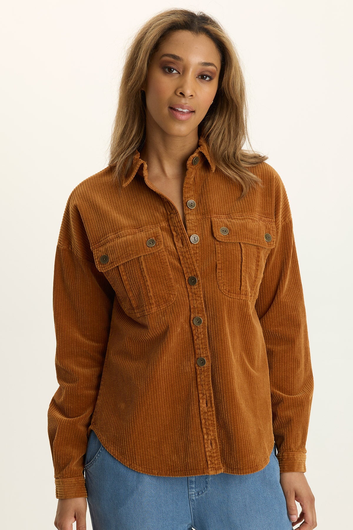 Smithson Corduroy Relaxed-Fit Shacket