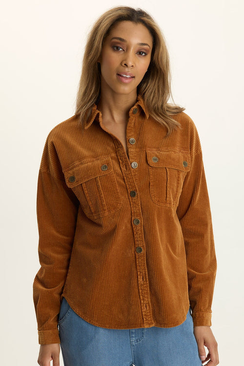 Smithson Corduroy Relaxed-Fit Shacket