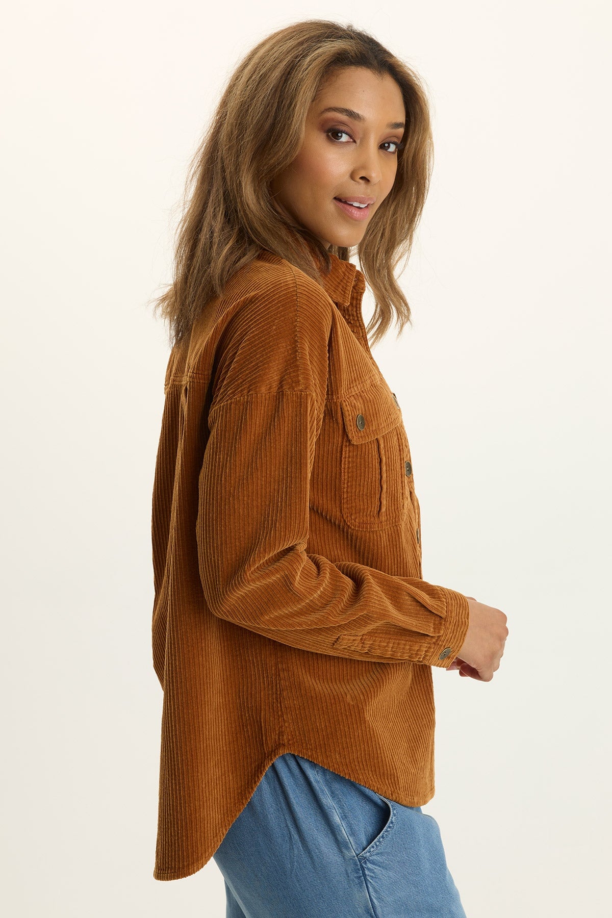 Smithson Corduroy Relaxed-Fit Shacket
