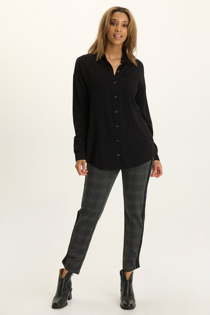 Dusten Lightweight Oversize Button-Up