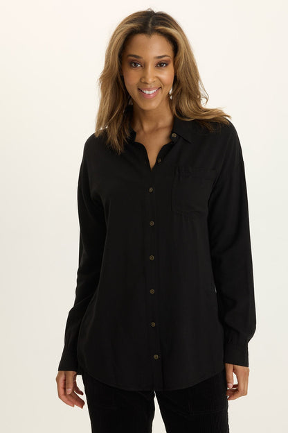 Dusten Lightweight Oversize Button-Up