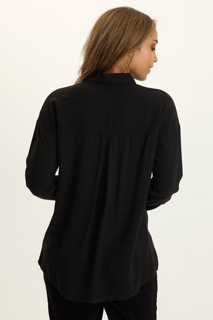 Dusten Lightweight Oversize Button-Up