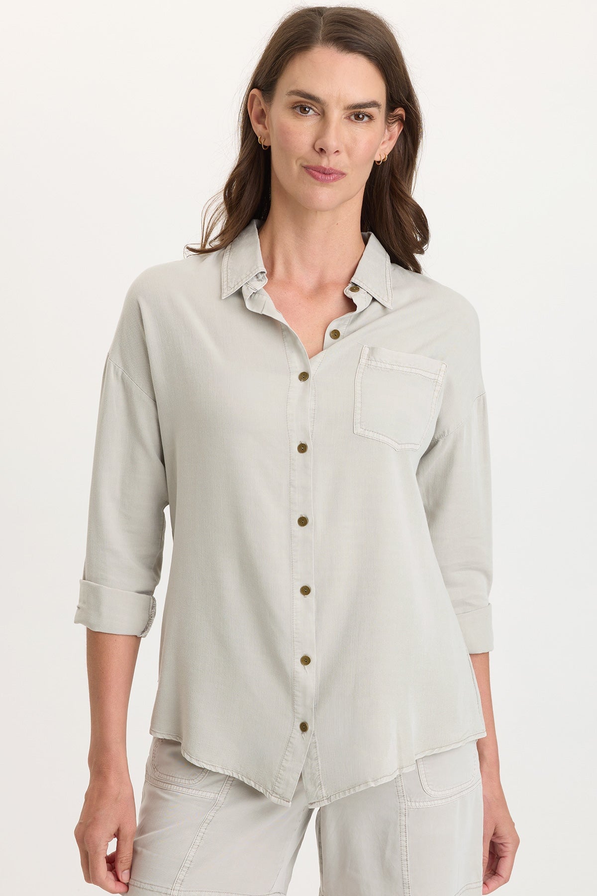 Dusten Lightweight Oversize Button-Up