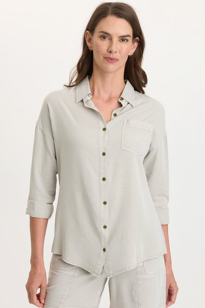 Dusten Lightweight Oversize Button-Up