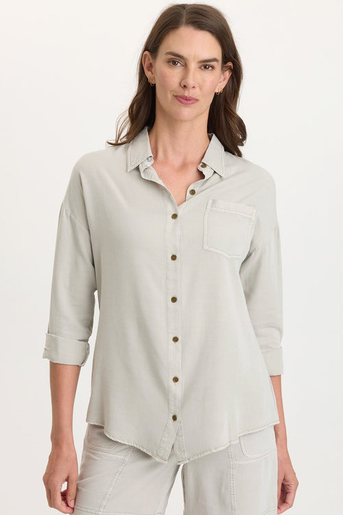 Dusten Lightweight Oversize Button-Up