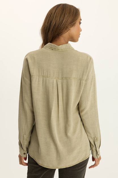 Dusten Lightweight Oversize Button-Up