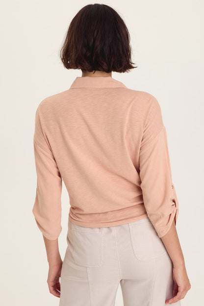 Tyrell Lightweight Tie-Front Button-Up