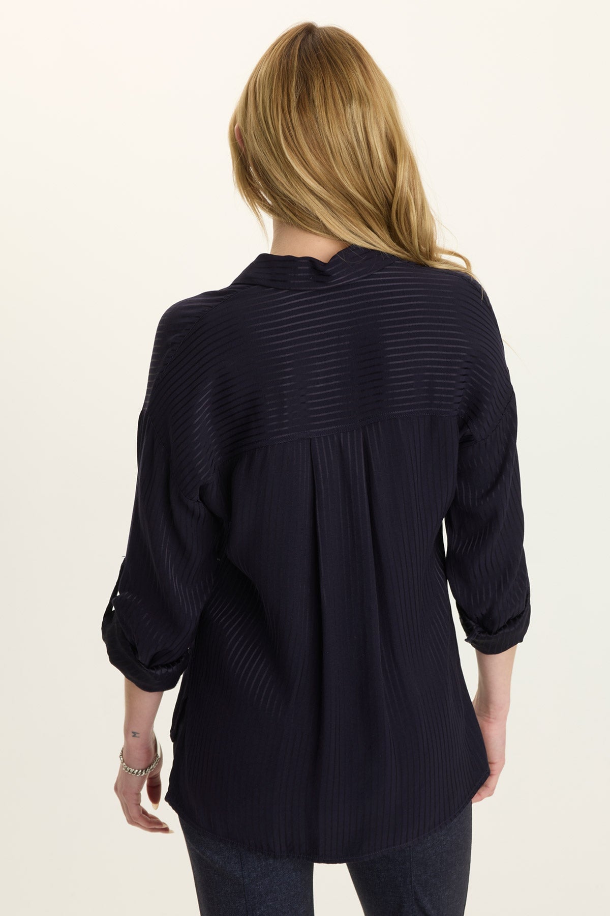 Aeson Relaxed-Fit Stripe Button-Up