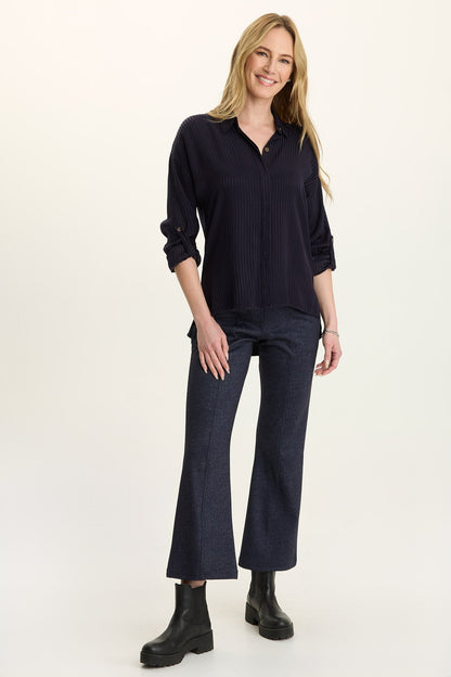 Aeson Relaxed-Fit Stripe Button-Up