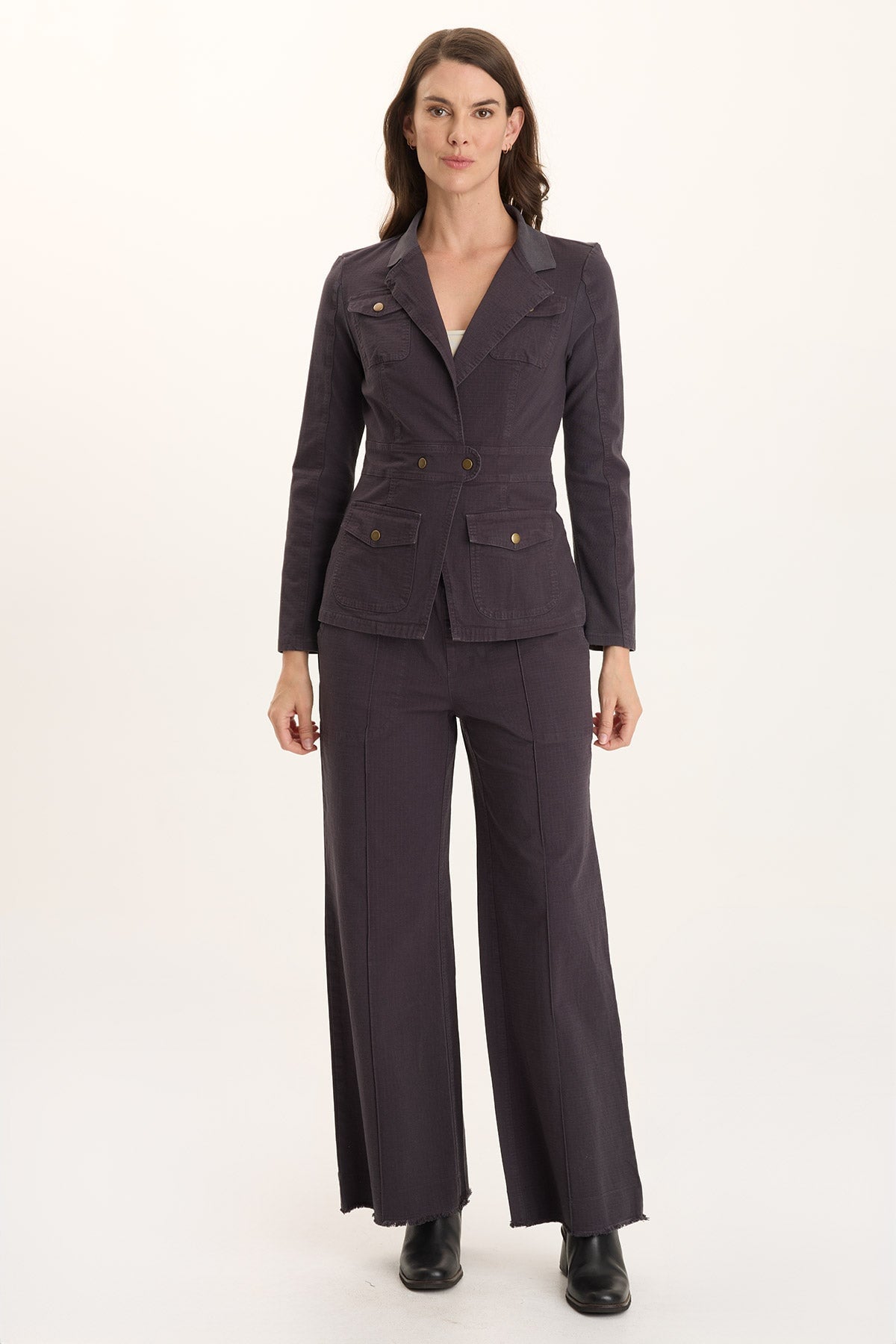 Lochlyn Structured Fitted Stretch Blazer Jacket