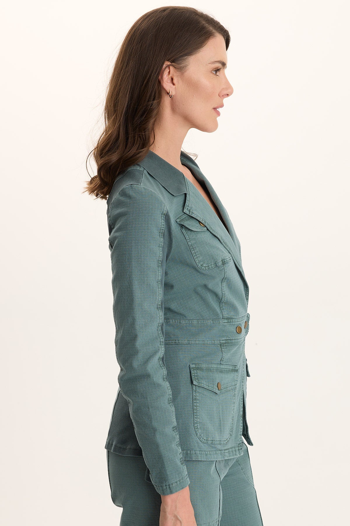 Lochlyn Structured Fitted Stretch Blazer Jacket
