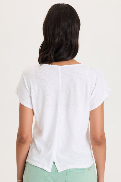 Adgar Textured Stripe/Jersey Tee