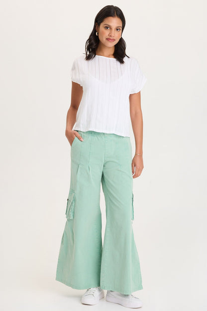 Adgar Textured Stripe/Jersey Tee