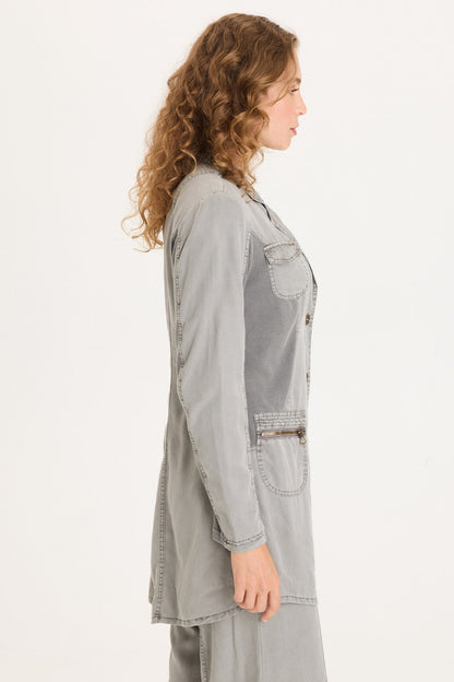 Cutmore Two-Button Long Blazer