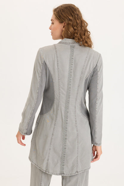 Cutmore Two-Button Long Blazer