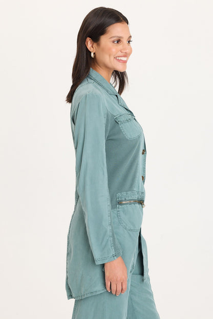 Cutmore Two-Button Long Blazer