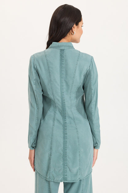 Cutmore Two-Button Long Blazer