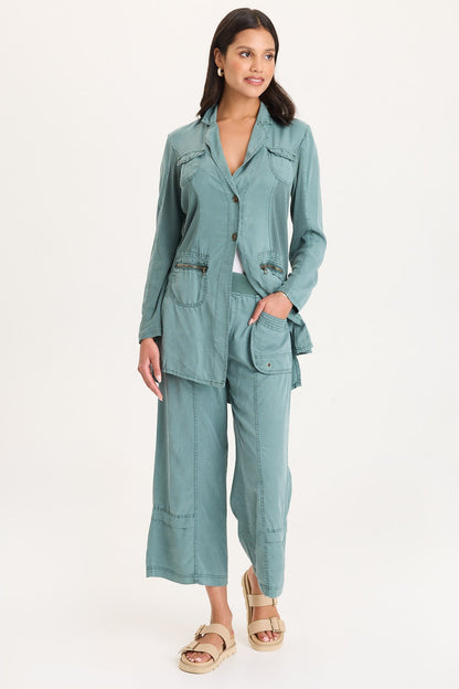 Cutmore Two-Button Long Blazer