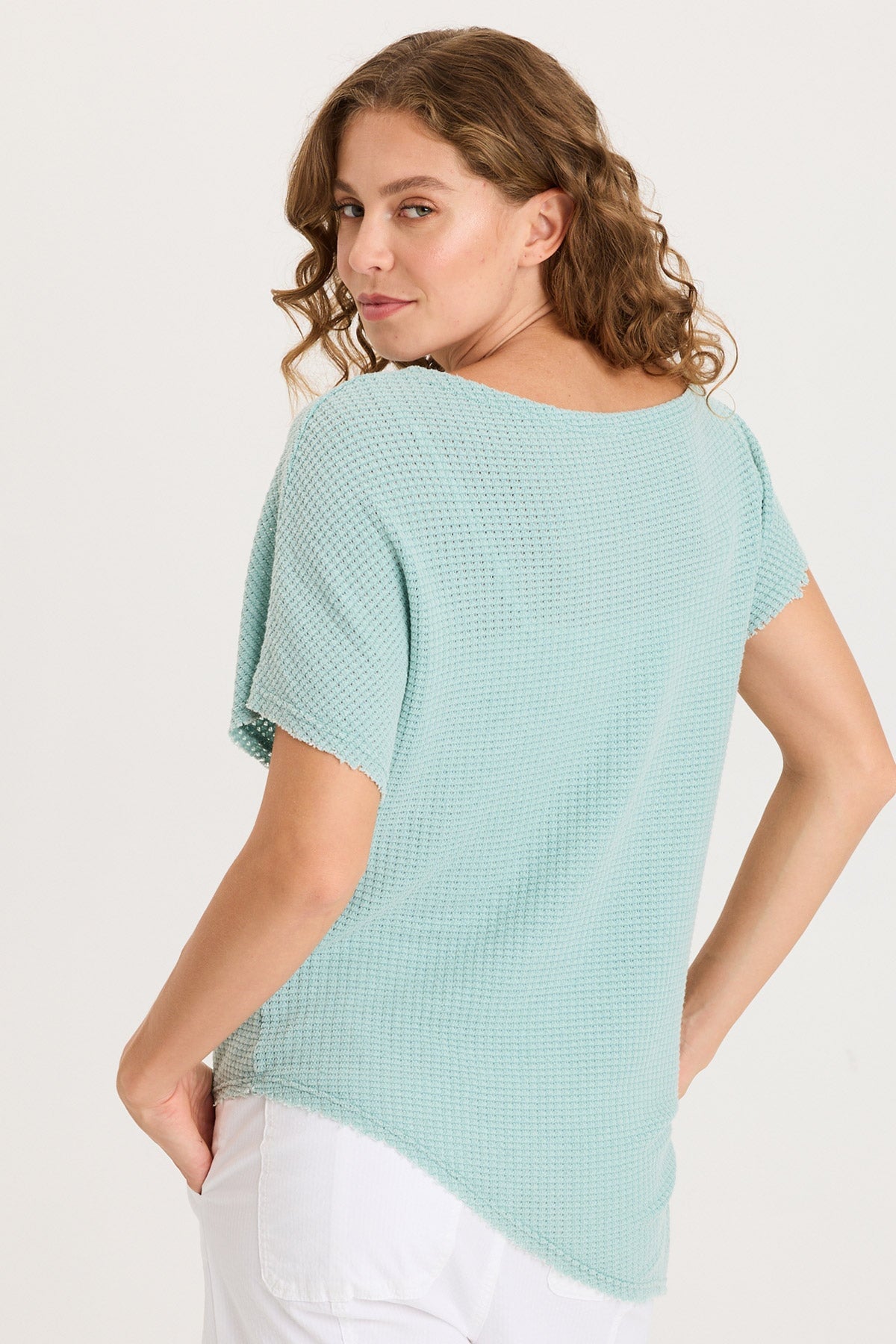 Imrie Off-Shoulder Asymmetrical Hem Top