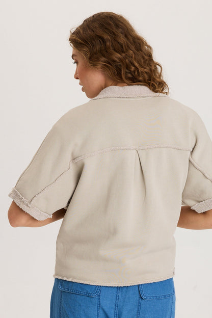 Kennison Short Sleeve Fleece Capelet