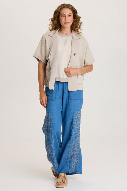 Kennison Short Sleeve Fleece Capelet