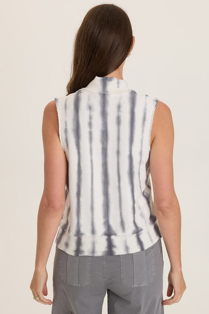 Isolde Mock Neck Crepe Knit Tank