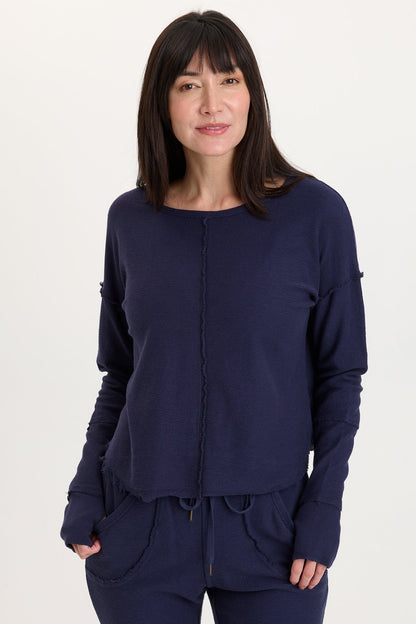 Annika Long Sleeve Boat Neck Top