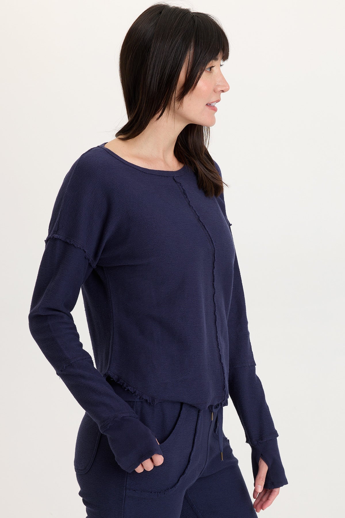 Annika Long Sleeve Boat Neck Top