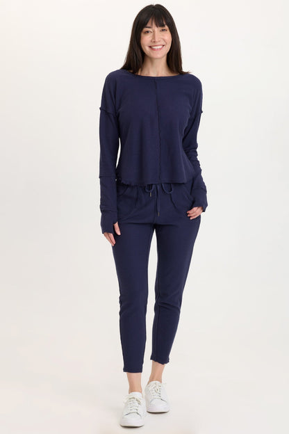 Kiefer Slim Leg Crepe Knit Pant
