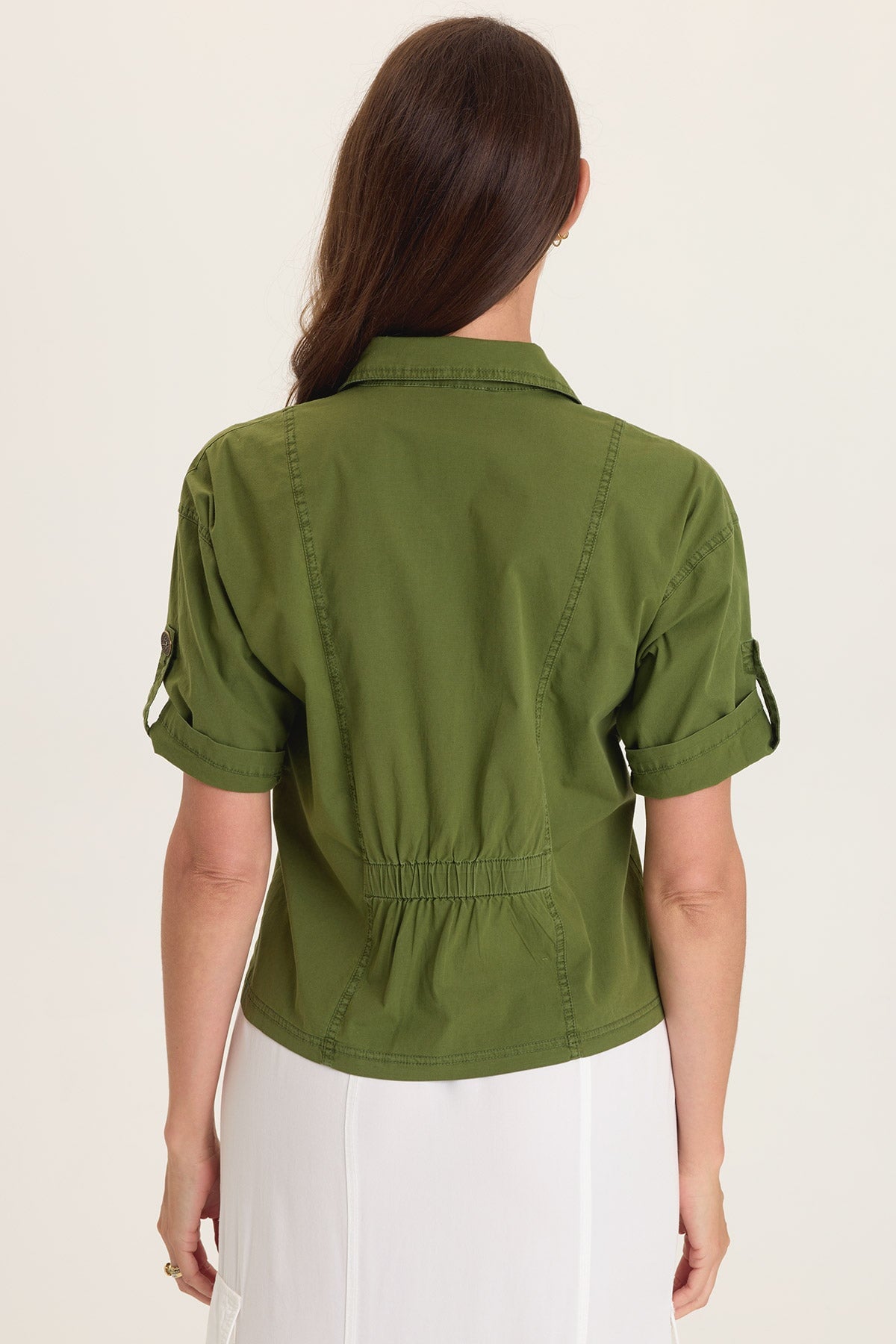 Tammen Dart Tucks Poplin Shacket