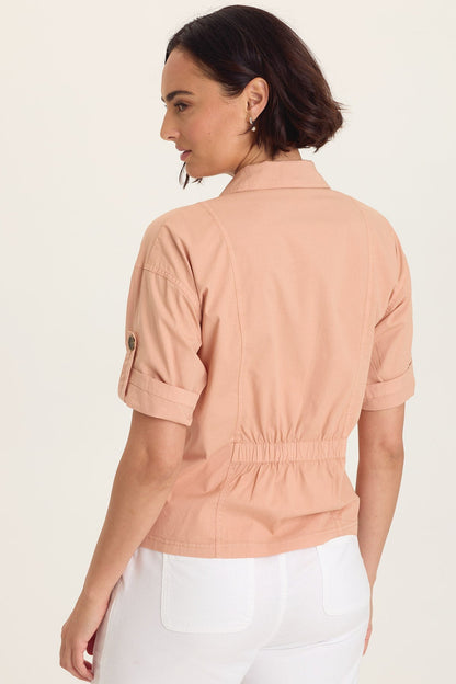 Tammen Dart Tucks Poplin Shacket