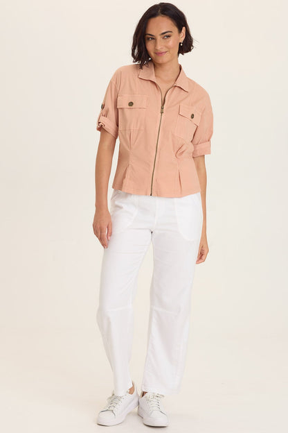 Tammen Dart Tucks Poplin Shacket