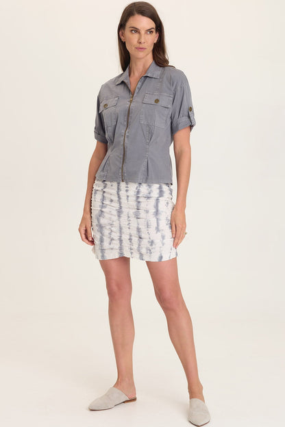 Tammen Dart Tucks Poplin Shacket