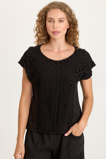 Nashir Crochet/Jersey Top
