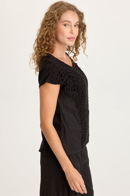 Nashir Crochet/Jersey Top