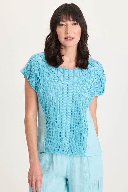Nashir Crochet/Jersey Top