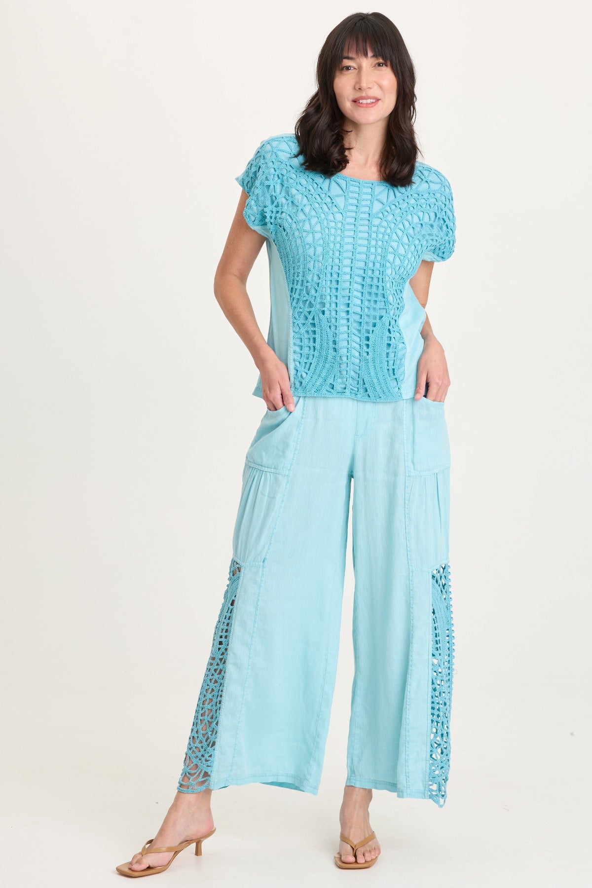 Nashir Crochet/Jersey Top