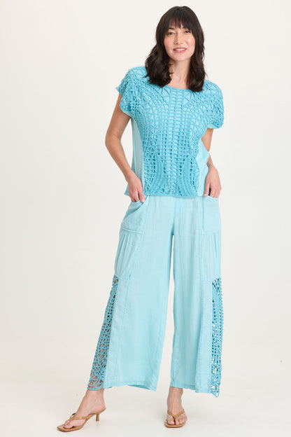Nashir Crochet/Jersey Top