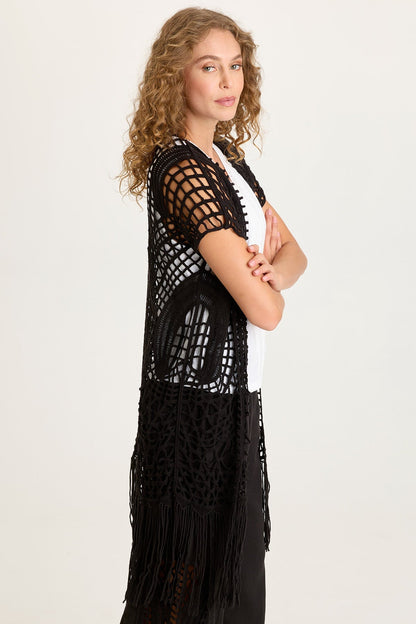 Calix Crochet Fringe Cover-Up